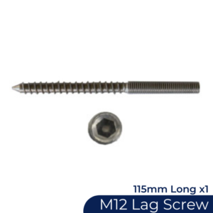 1x M12 x 115mm - Lag Screws (Timber)