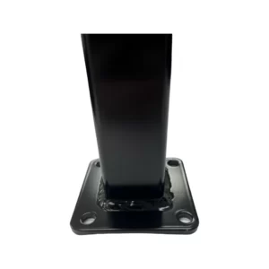 PoolSafe Post - 50x50mm x 1900mm - Aluminium - Base Plate - Black