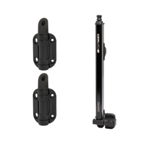 SAFETECH - Adjustable Self Closing Hinges & Top Pull Lockable Latch Kit