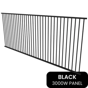 PoolSafe Black Panel - 1200H x 3000W - Aluminium