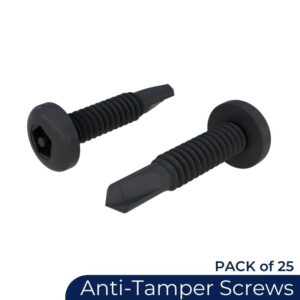 25x Anti-Tamper Screws (Replace STD Tek Screws)