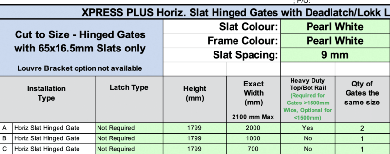 Horizontal Slat Gates - Joris - Image 2