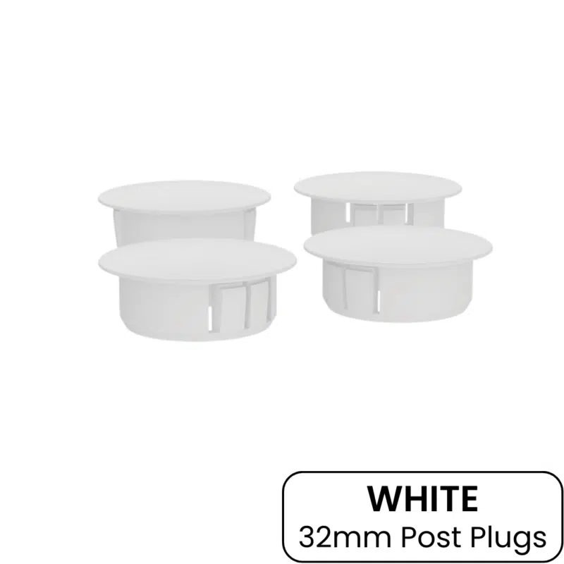 Post Plug 32mm x4 White