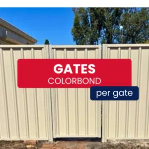 Pedestrian Colorbond Gate - Perth WA Installation Contractor Fence Company