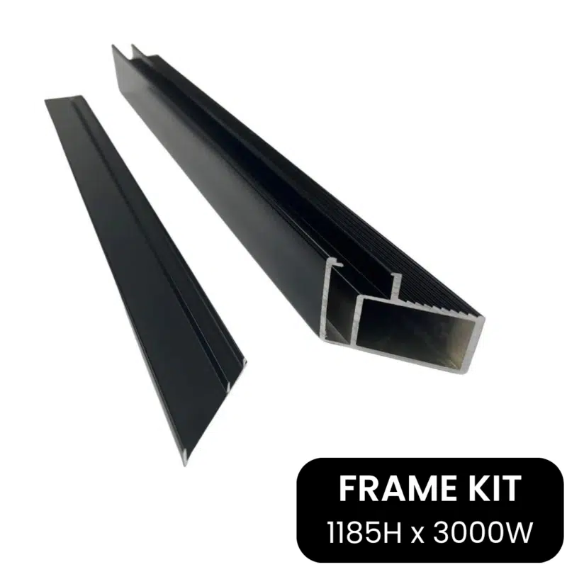 PERF 3M Frame KIT ONLY - 3000W x 1185H - B - (NO Perf Sheet)