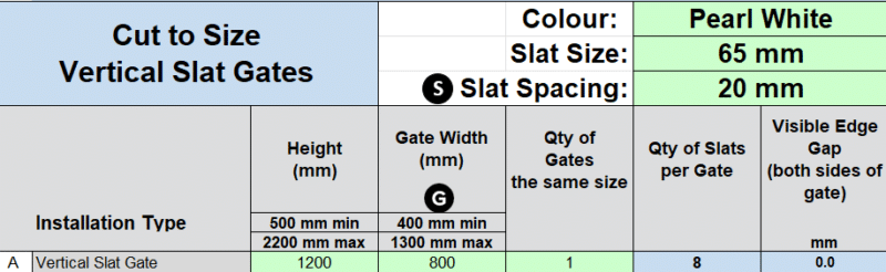 Custom - Vertical Slat Gate – DOM