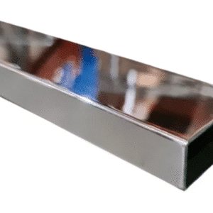SS Tube Rectangle 1 SLOT G316 21x25x6000mm - Polished